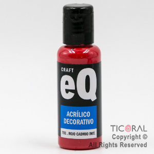 ACRIL.DECOR.EQ 701 ROJO CADMIO IMT 50ML X 6 UNIDADES